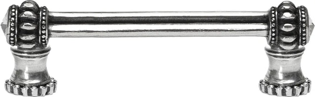 Caché double 4'' cc pull with halos platforms with 40 Swarovski Clear Crystals 862H-9C