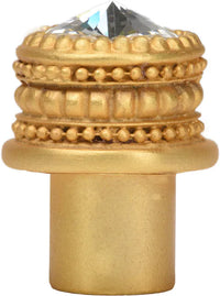 Caché medium round knob with an 16mm rivoli Swarovski Clear Crystal 863-8C