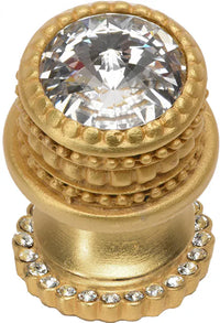 Cache Caché medium round knob with halo platform with 24 Swarovski Clear Crystals 863H-8C