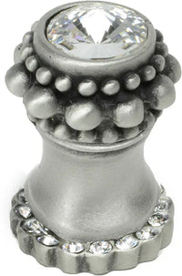 Cache Caché small round knob with halo platform with 20 Swarovski Clear Crystals 865H-11C