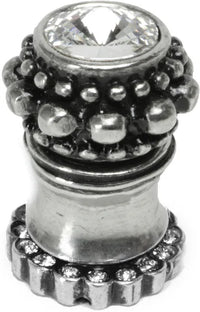 Cache Caché small round knob with halo platform with 20 Swarovski Clear Crystals 865H-9C