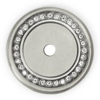 Caché round escutcheon with Swarovski Clear Crystals 866