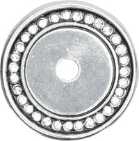 Cache Caché round back plate with Swarovski Clear Crystals in Chalice. 866-9C