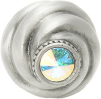 Cache Caché knob with Swarovski Aurore Boreale Crystals 868-11AB