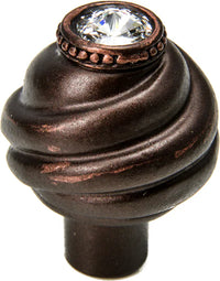 Caché knob with Swarovski Clear Crystals 868-22C