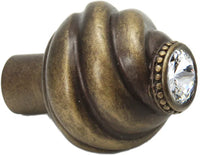 Cache Caché knob with Swarovski Clear Crystals 868-3C