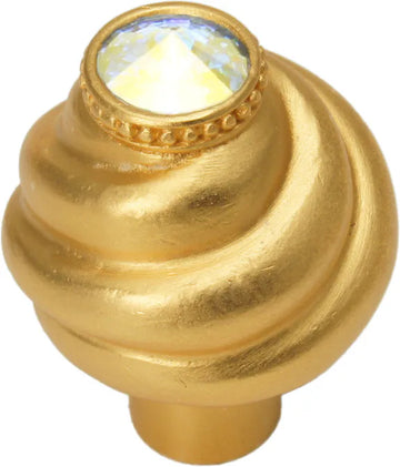 Caché knob with Swarovski Aurore Boreale Crystals 868-8AB