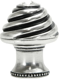 Cache Caché knob with flared foot with Swarovski Clear Crystals 868B-9C