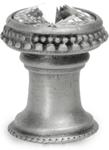 Caché knob with an 18mm rivoli Swarovski Clear Crystal 869