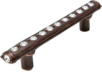 Caché 3'' cc pull with center of Swarovski Clear Crystals 870-22C