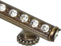 Cache Caché 3'' cc pull with halo platforms with center of Swarovski Clear Crystals 870H-3C