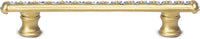Cache Caché 4'' cc pull with flared feet with center of Swarovski Clear Crystals in Soft Gold. 871B-27C