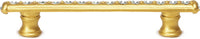 Cache Caché 4'' cc pull with flared feet with center of Swarovski Clear Crystals in Gilded Mercury. 871B-8C