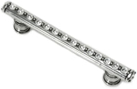 Caché 4'' cc pull with flared feet with center of Swarovski Clear Crystals in Chalice. 871B-9C