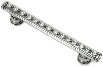 Caché 4'' cc pull with flared feet with center of Swarovski Clear Crystals in Chalice. 871B-9C