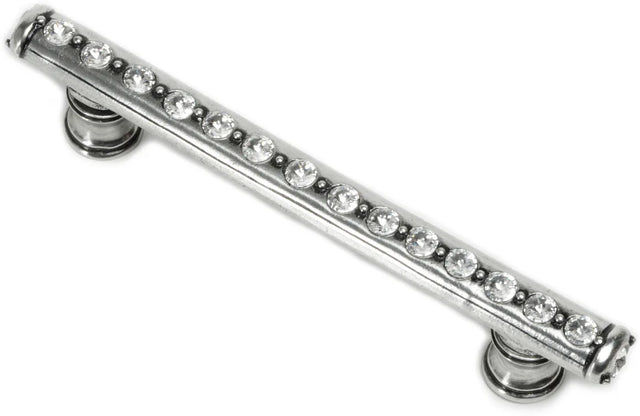 Caché 4'' cc pull with flared feet with center of Swarovski Clear Crystals in Chalice. 871B-9C