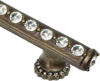 Cache Caché 4'' cc pull with halo platforms with center of Swarovski Clear Crystals 871H-3C
