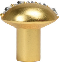 Cache Caché round knob with center of 5 rivoli Swarovski Clear Crystals 874-8C