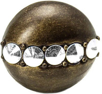 Cache Caché round knob with halo platform with center of 28 Swarovski Clear Crystals 874H-3C