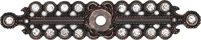 Caché small elongated escutcheon with Swarovski Clear Crystals 890-22C