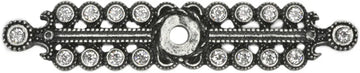 Caché small elongated escutcheon with Swarovski Clear Crystals 890-9C