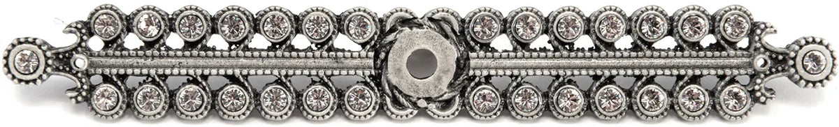 Caché medium elongated escutcheon with Swarovski Clear Crystals 891-11C