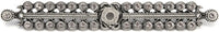 Caché medium elongated escutcheon with Swarovski Clear Crystals 891-11C