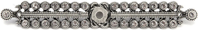 Caché medium elongated escutcheon with Swarovski Clear Crystals 891-11C