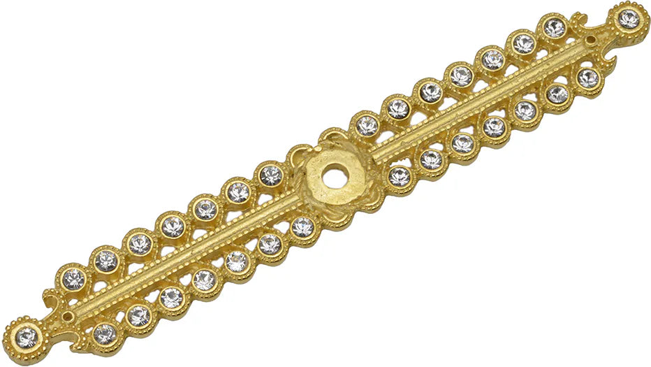 Caché medium elongated escutcheon with Swarovski Clear Crystals 891-8C