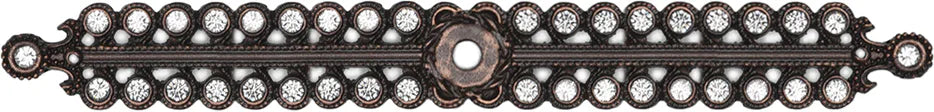 Caché large elongated escutcheon with Swarovski Clear Crystals 892-22C