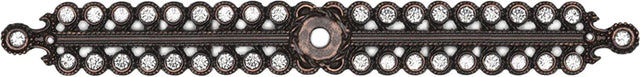 Caché large elongated escutcheon with Swarovski Clear Crystals 892-22C