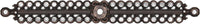 Caché large elongated escutcheon with Swarovski Clear Crystals 892