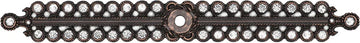 Caché large elongated escutcheon with Swarovski Clear Crystals 892