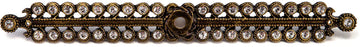 Caché large elongated escutcheon with Swarovski Clear Crystals 892-3C