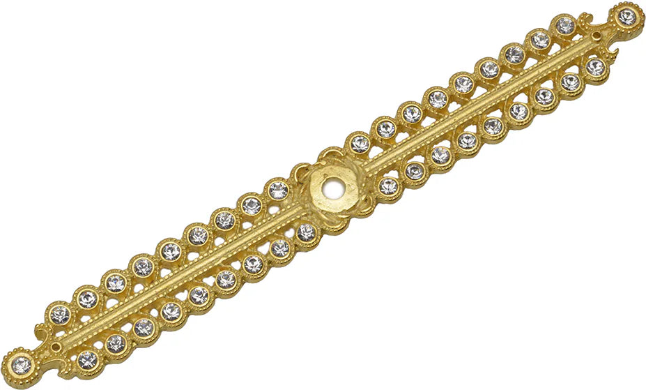 Caché large elongated escutcheon with Swarovski Clear Crystals 892-8C