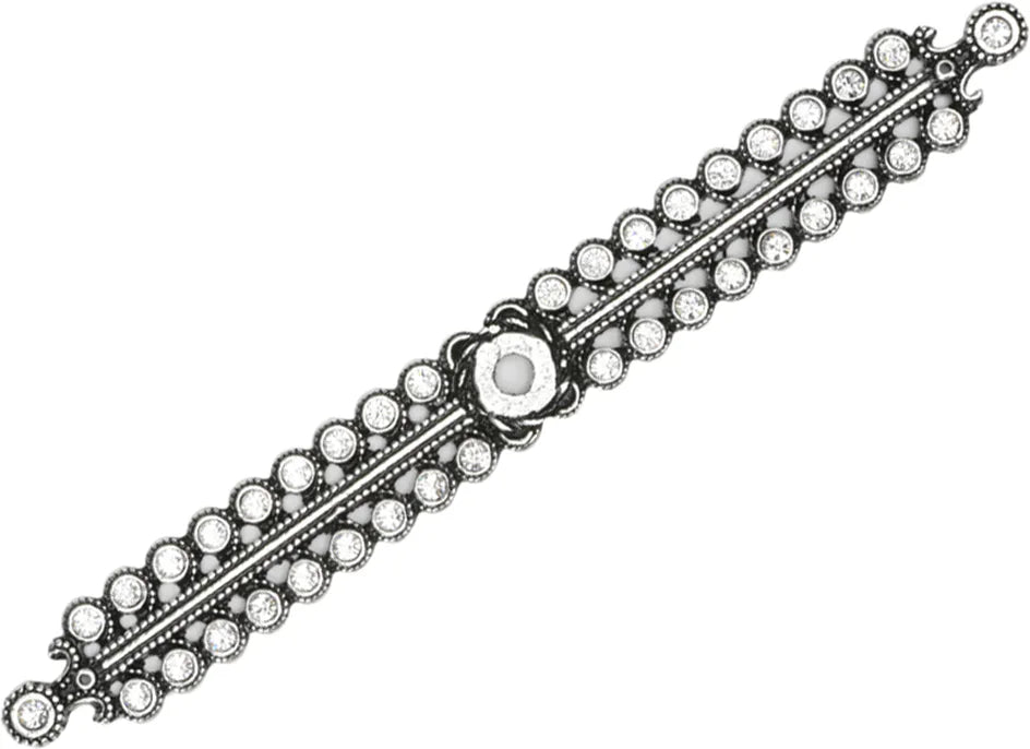 Caché large elongated escutcheon with Swarovski Clear Crystals 892-9C