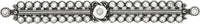 Cache Caché large elongated escutcheon with Swarovski Clear Crystals 892-9C