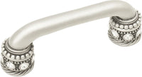 Cache Caché 3'' cc pull with Swarovski Clear Crystals & sleeves in Satin. 896-11C