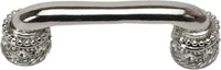 Caché 3'' cc pull with Swarovski Clear Crystals & sleeves in Platinum. 896-24C