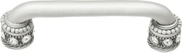 Caché 4'' cc pull with Swarovski Clear Crystals & sleeves in Satin. 897-11C