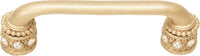 Caché 4'' cc pull with Swarovski Clear Crystals & sleeves in Soft Gold. 897-27C