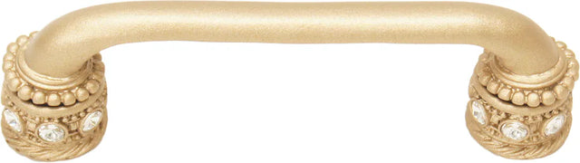 Caché 4'' cc pull with Swarovski Clear Crystals & sleeves in Soft Gold. 897-27C