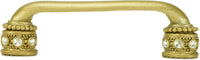 Cache Caché 4'' cc pull with Swarovski Clear Crystals & sleeves in Soft Gold. 897-27C