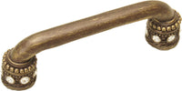Cache Caché 4'' cc pull with Swarovski Clear Crystals & sleeves in Antique Brass 897-3C
