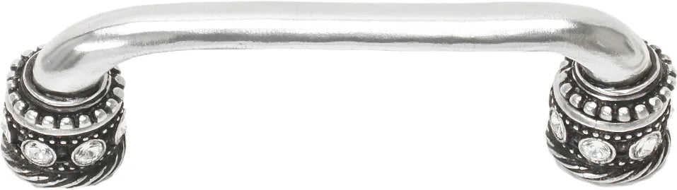 Caché 4'' cc pull with Swarovski Clear Crystals & sleeves in Chalice. 897-9C