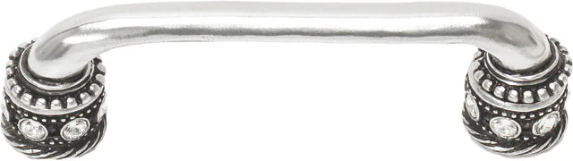 Caché 4'' cc pull with Swarovski Clear Crystals & sleeves in Chalice. 897-9C