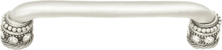 Caché 5'' cc pull with Swarovski Clear Crystals & sleeves in Satin. 898-11C