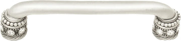 Caché 5'' cc pull with Swarovski Clear Crystals & sleeves in Satin. 898-11C