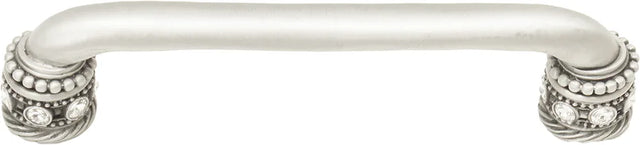 Caché 5'' cc pull with Swarovski Clear Crystals & sleeves in Satin. 898-11C