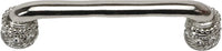 Caché 5'' cc pull with Swarovski Clear Crystals & sleeves in Platinum. 898-24C